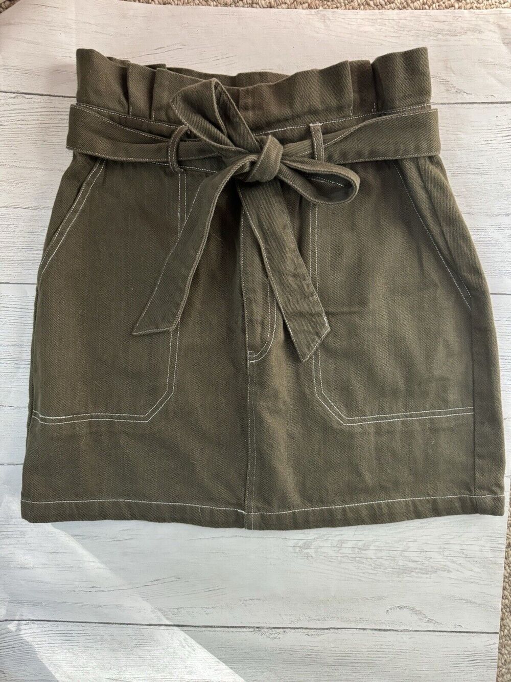 By Together Women Olive Casual Skirt S